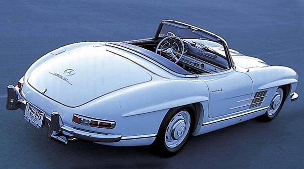 Mercedes-Benz 300 SL Roadster, Heckansicht, 1957-1963.